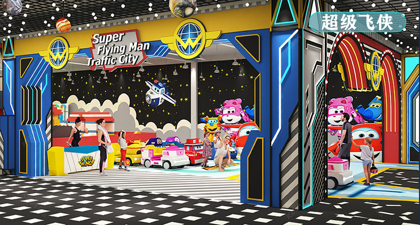 室內游樂場項目占地3400m2，樂園內包含有城市迷宮
