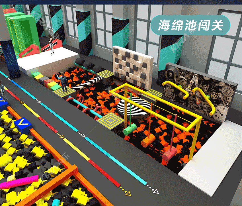 全新親子樂園是比較大型的室內樂園，綜合型室內樂園，